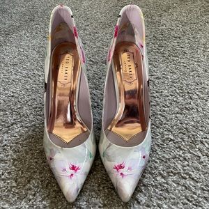 Ted baker floral print heels